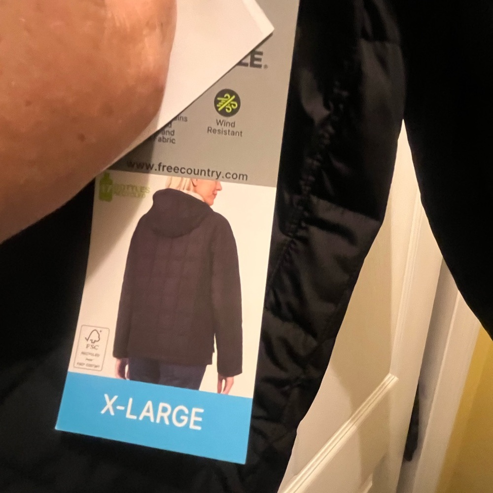 Free Country Black FreeCycle light weight Puffer Jacket - Picture 4 of 4